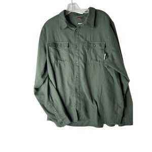 Outdoor Research Shirt Mens XL Olive Green Kulshan Flannel Long Sleeve